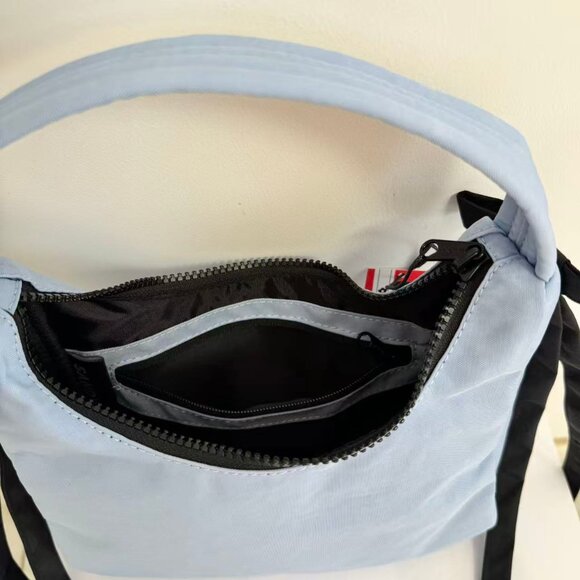 Baggu X Sandy Liang Mini Bow Bag in Powder Blue - Picture 7 of 7